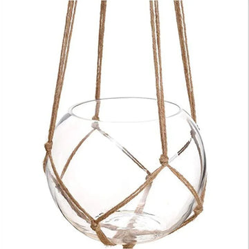Flower Pot Hemp Rope Hanging Net Straw Macrame