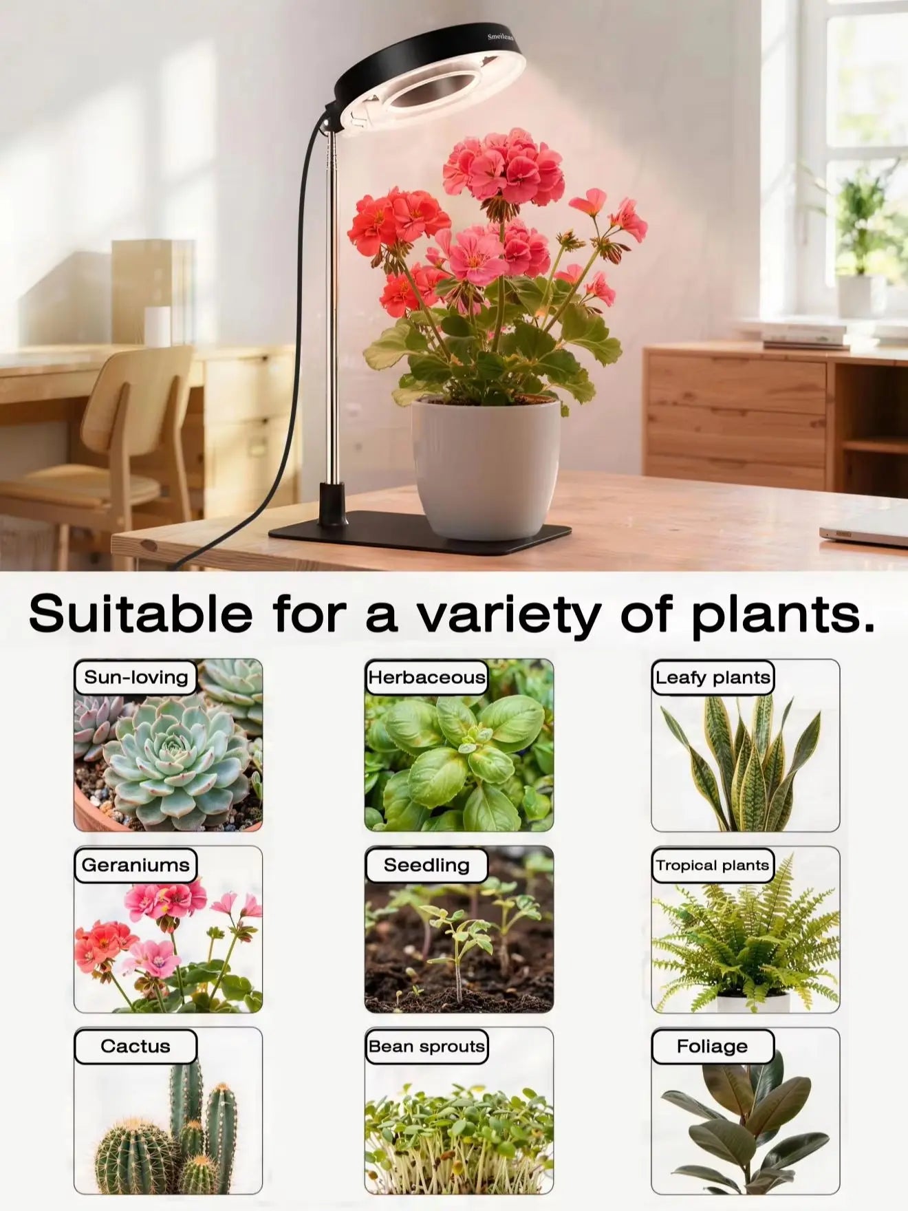4pcs,All-New Generation Indoor Grow Light Full Spectrum