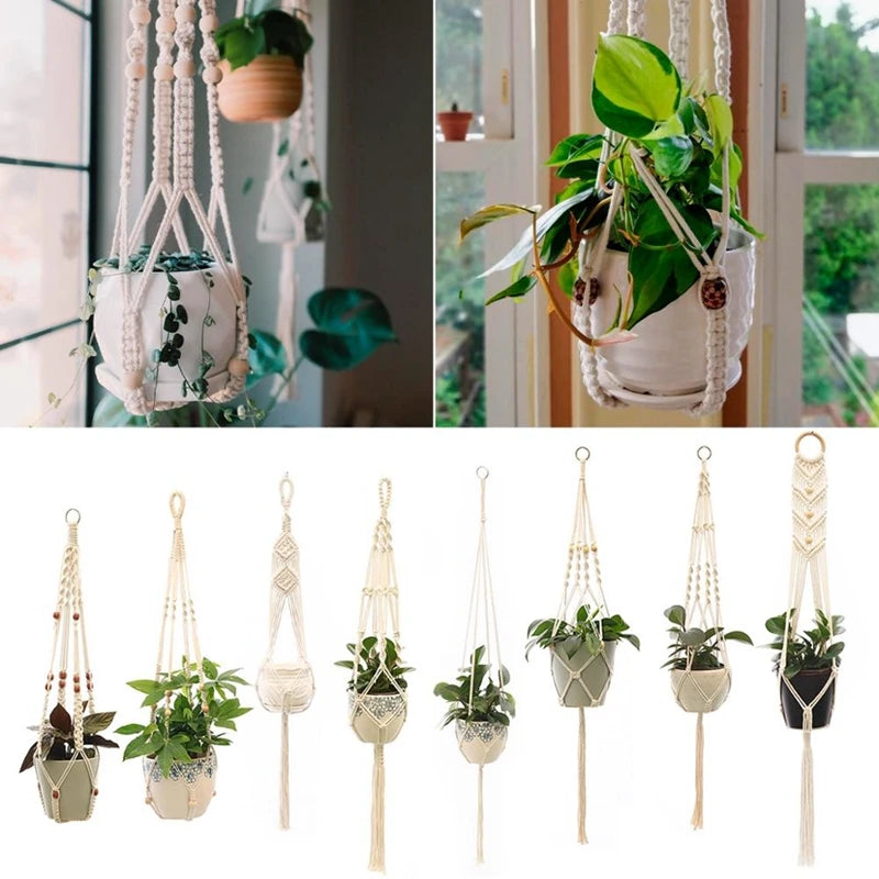 Hanging Plant Handmade Macrame Plant Hanger Flower Pot