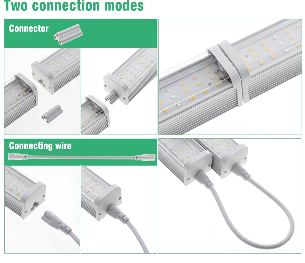 Full Spectrum LED Growth Tube 4000K/Purple/Sunlight Plant