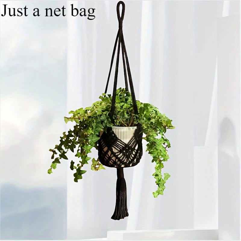 Boho Macrame Plant Hanger For Indoor Outdoor Hanging