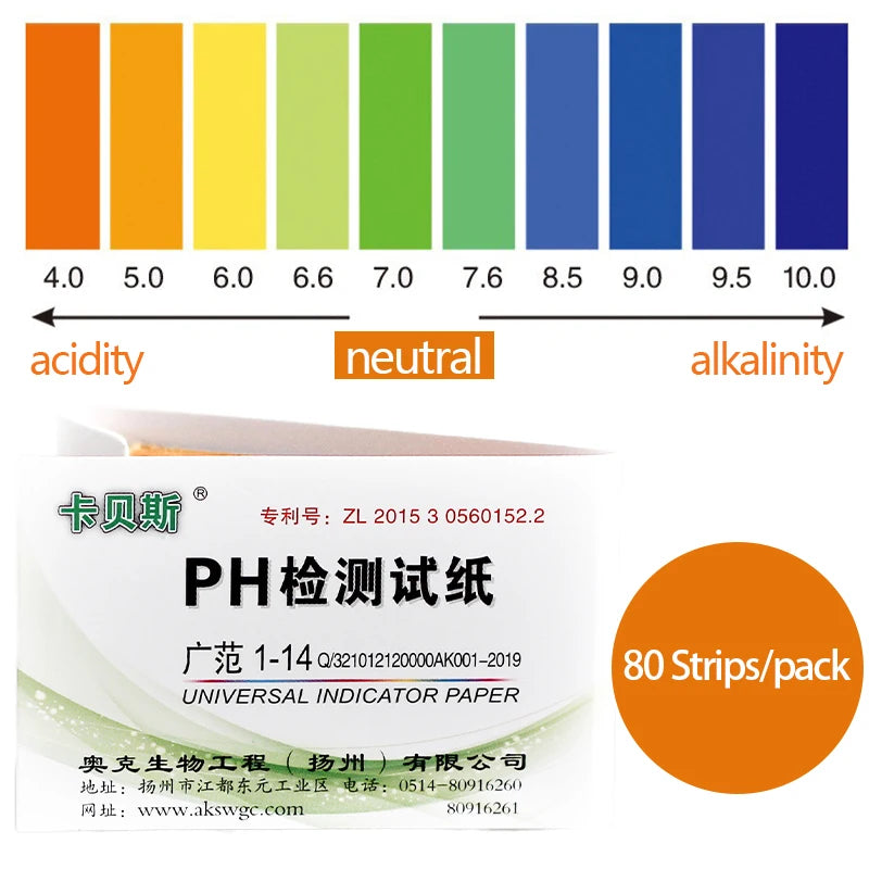 Professional PH Litmus Paper PH Tester Strips PH