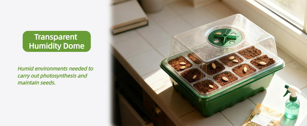 Seed Starter Tray Mini Greenhouse Germination Kit