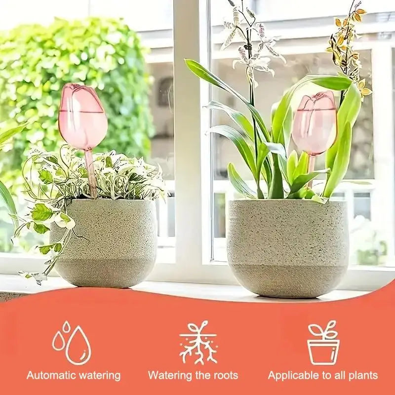 Stylish Plant Watering Solution Tulip Plant Watering Globes