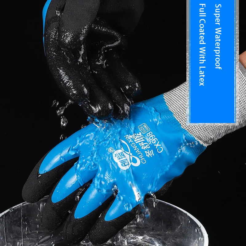 1Pair Winter Thermal Gloves Waterproof Work Safety