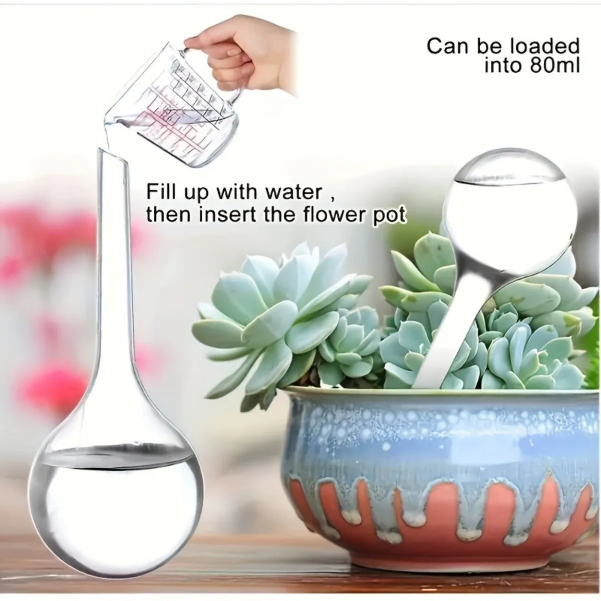 Small Plant Watering Globes Self Watering Bulbs PVC