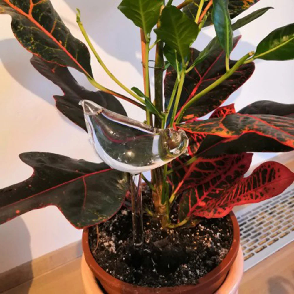 PVC Transparent Plants Watering Bulbs Bird Shape Automatic