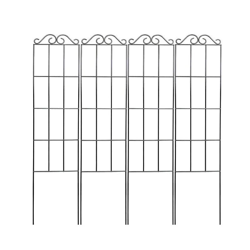 Plants Support Metal Trellis Black Iron Wire Vine