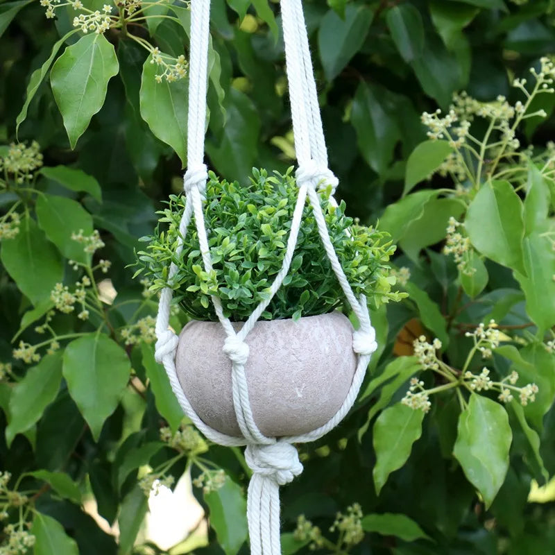 Hanging Plant Handmade Macrame Plant Hanger Flower Pot