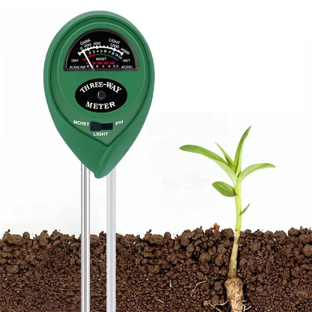 3-in-1 Soil Moisture Meter – No Battery Sunlight