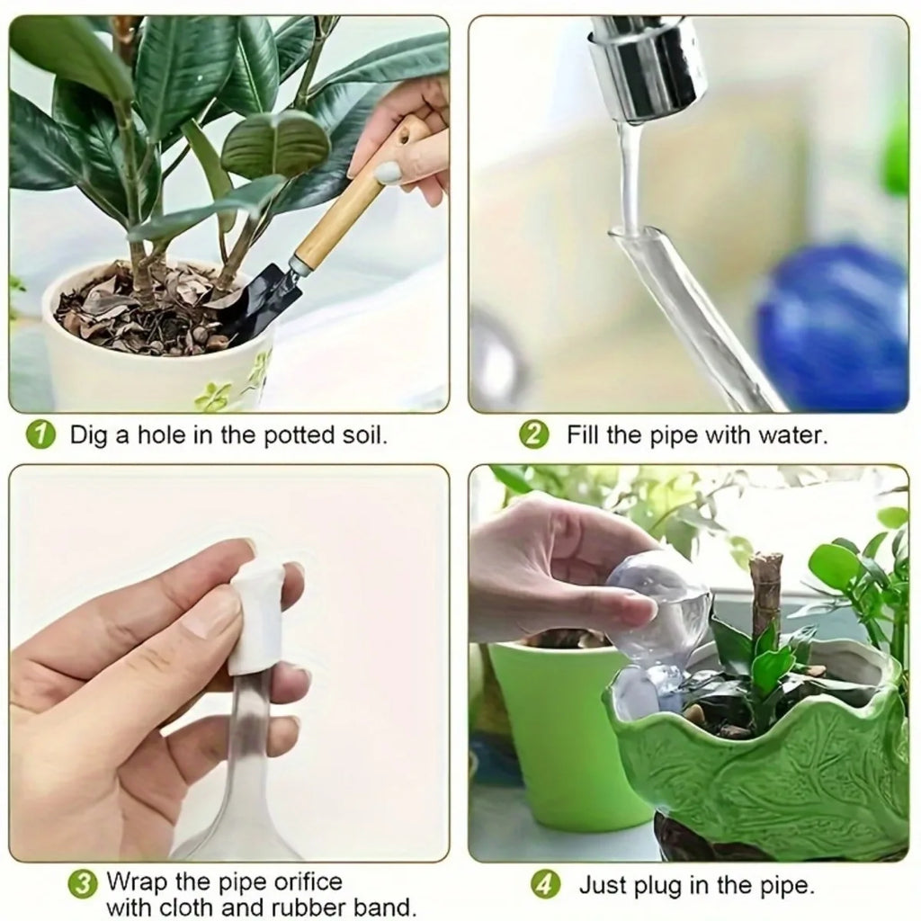 Small Plant Watering Globes Self Watering Bulbs PVC
