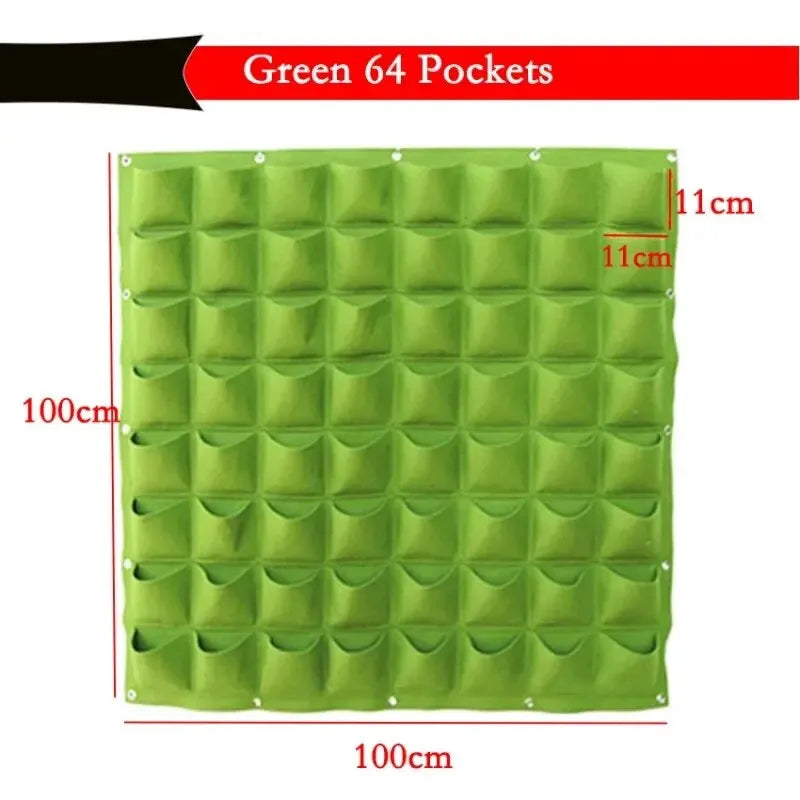 NEW Wall Hanging Pockets Planting Bags Flower