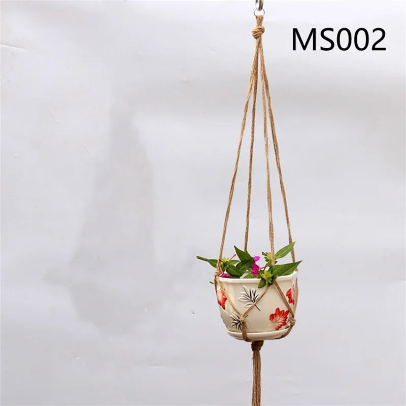 Flower Pot Hemp Rope Hanging Net Straw Macrame