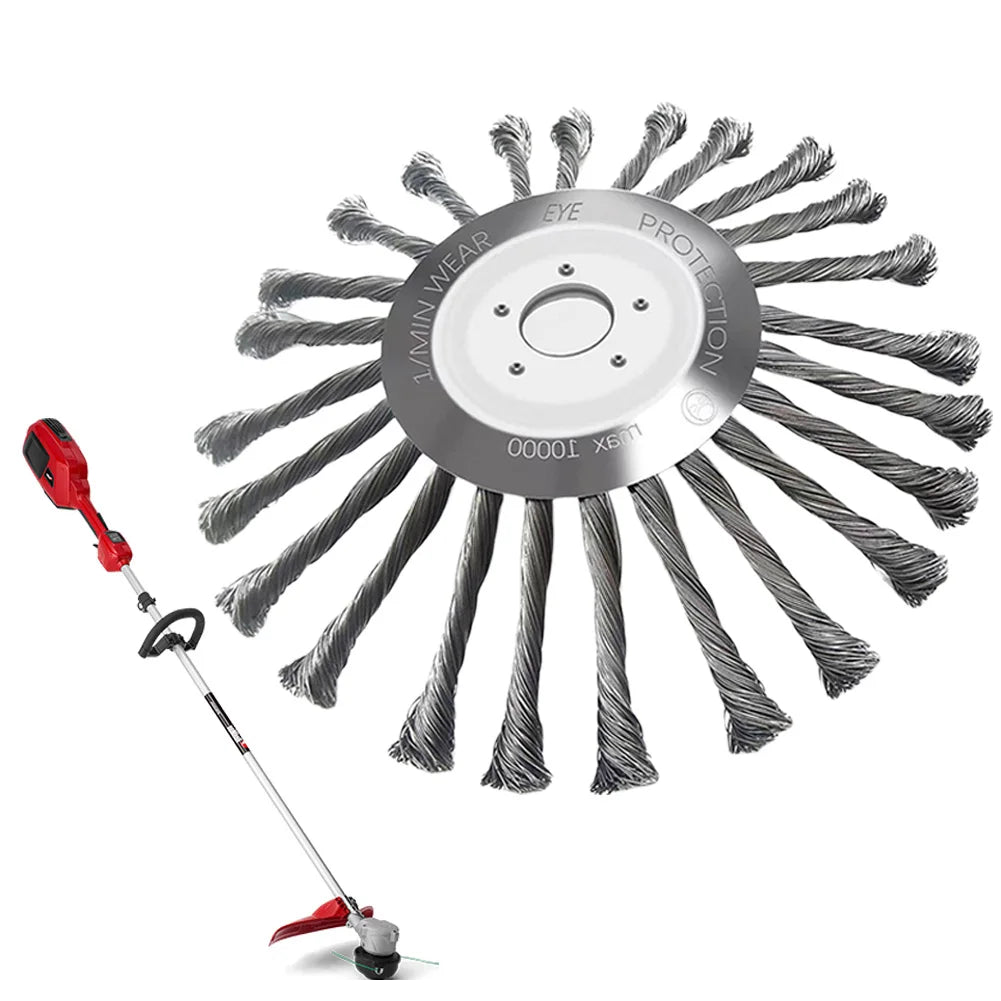10 Inch Steel Wire Wheel Universal Garden