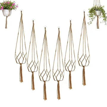 Creative Woven Garden Flowerpot Net Cotton Hemp Rope