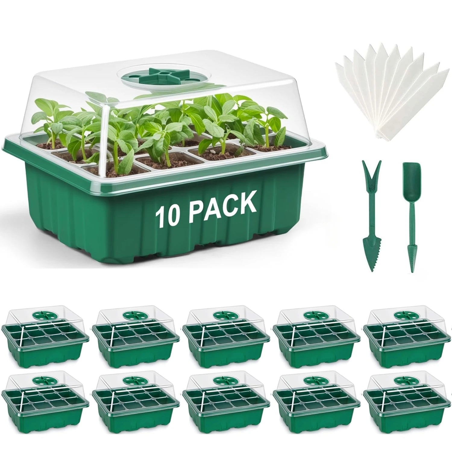 Seed Starter Tray Mini Greenhouse Germination Kit