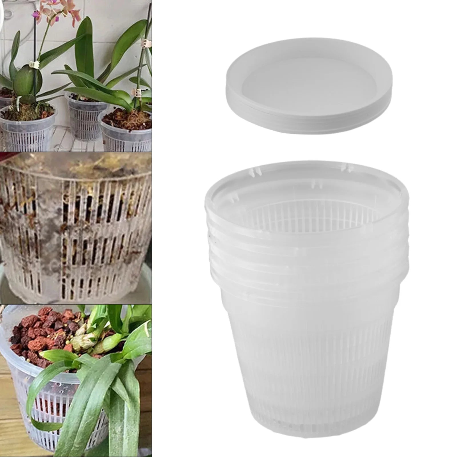 Clear Nursery Pots Garden Planting Pot Orchid