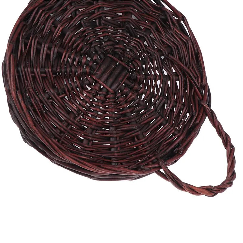 Flower Planter Wall Hanging Wicker Rattam Basket Garden