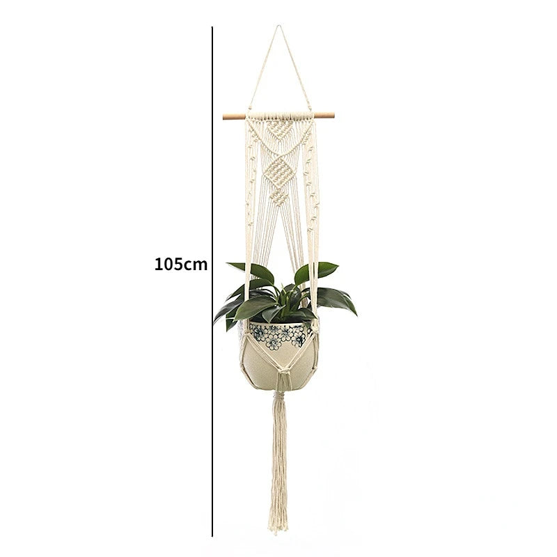 Handmade Macrame Plant Hanger Basket Flower Pot Balcony