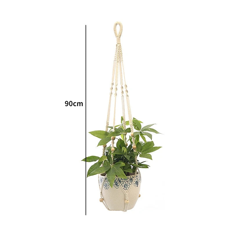 Handmade Macrame Plant Hanger Basket Flower Pot Balcony