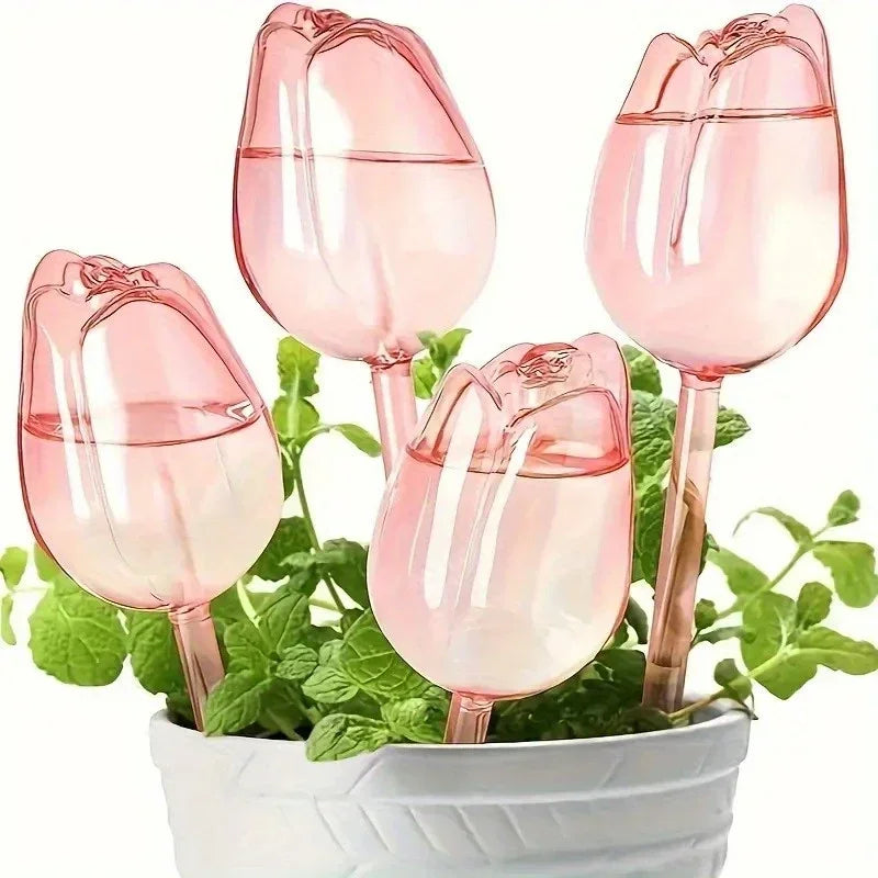 Stylish Plant Watering Solution Tulip Plant Watering Globes
