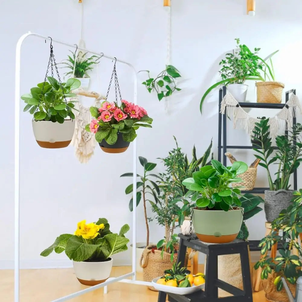 Durable Self-Watering Hanging Planters Thickened Plastic Hydroponic…