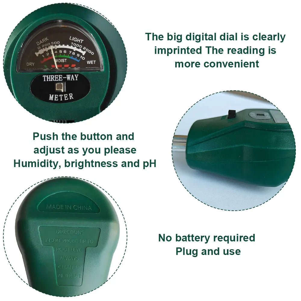 Soil Testing Instrument Equipped With Two Probes Measures