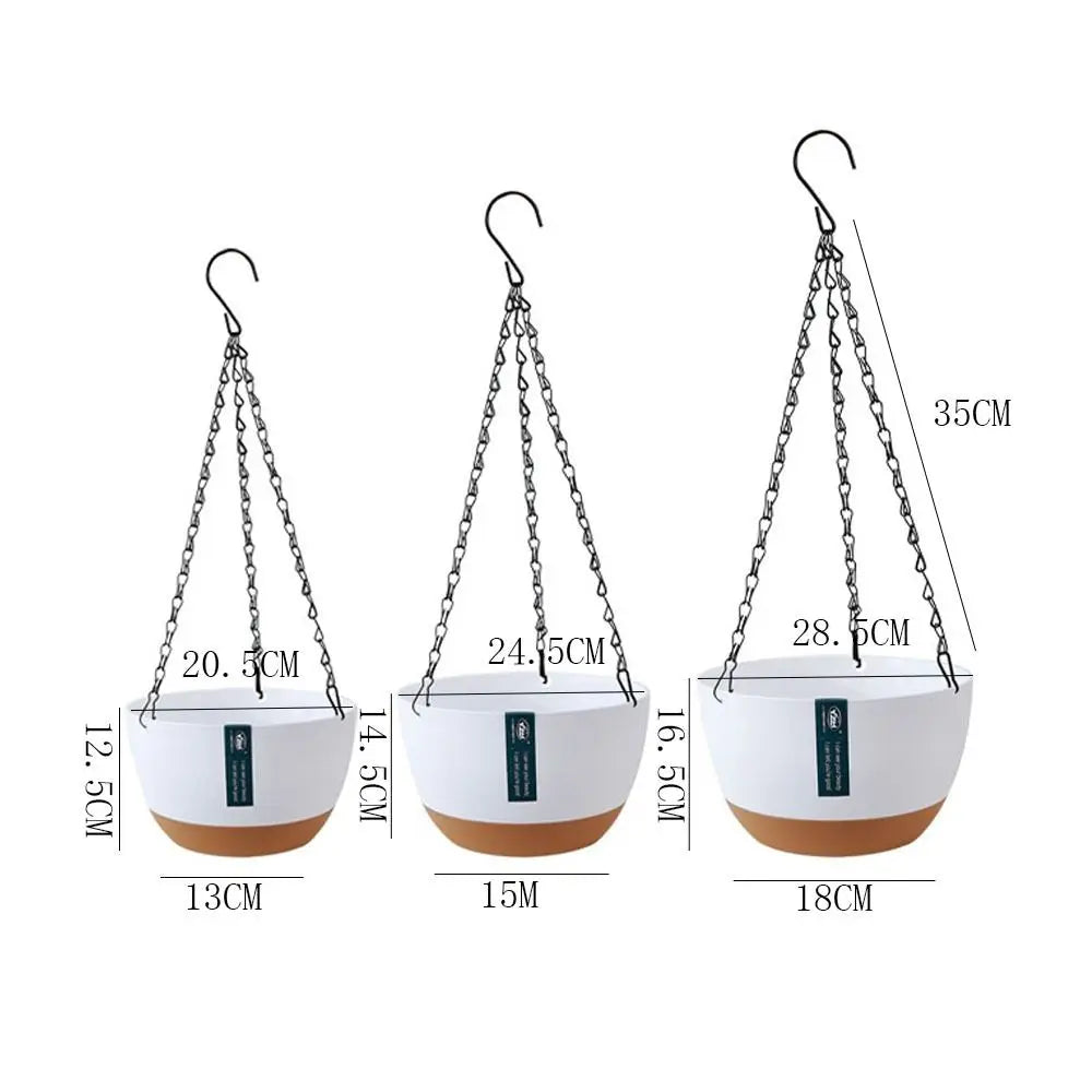 Durable Self-Watering Hanging Planters Thickened Plastic Hydroponic…