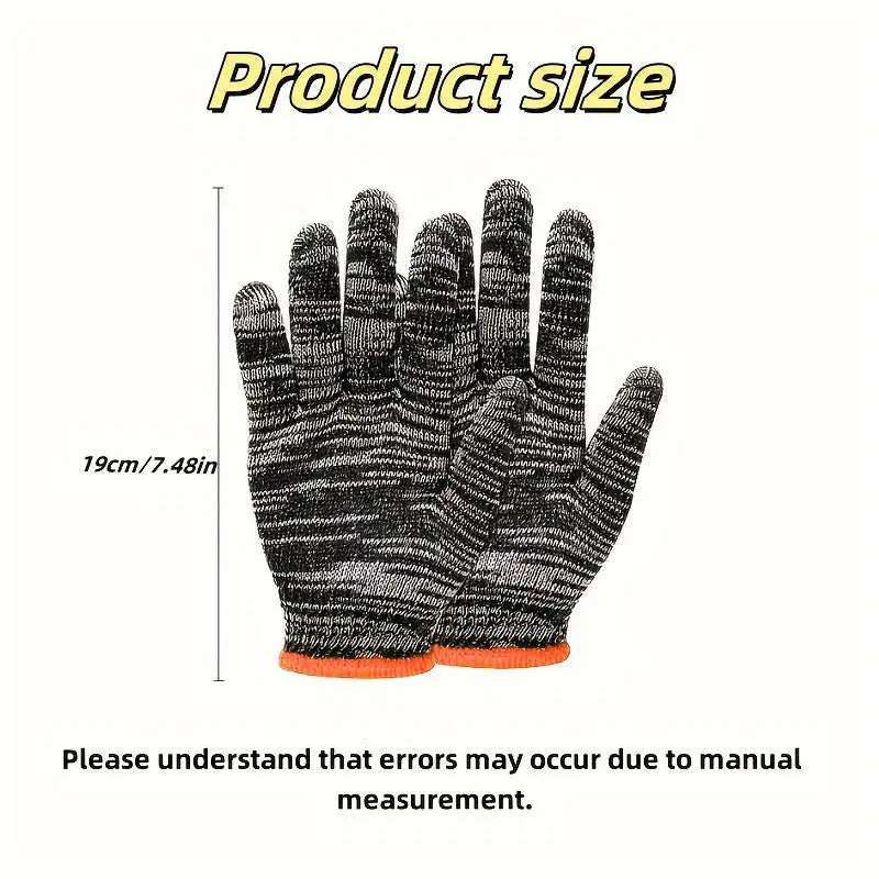 24/48pcs Nylon Work Gloves Wear Resistant