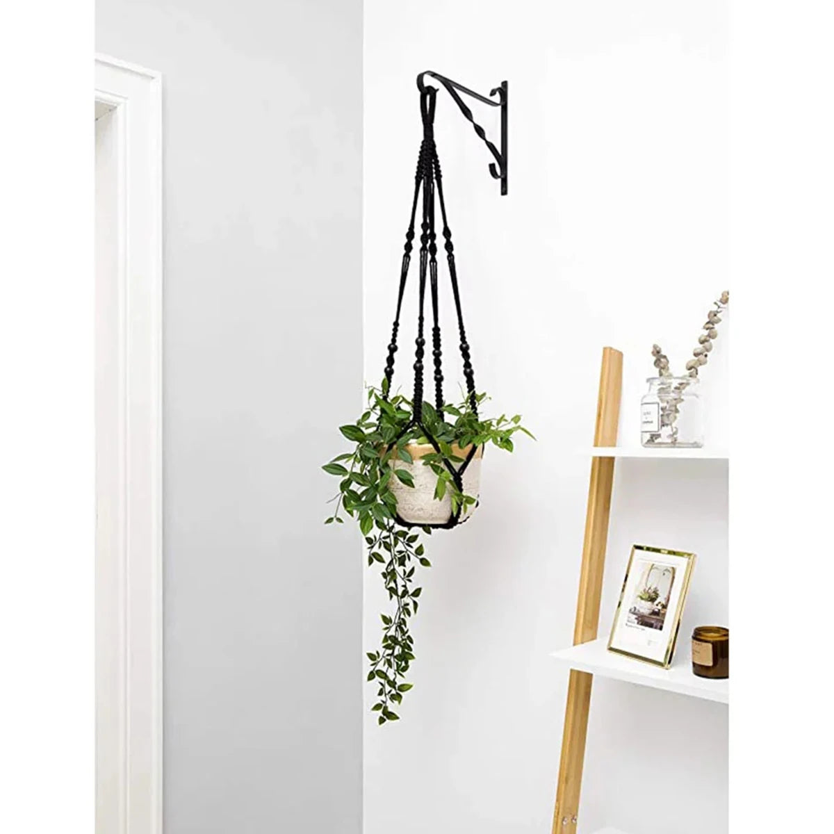 Gardening Green Plant Hanging Basket Cotton Rope Hanger