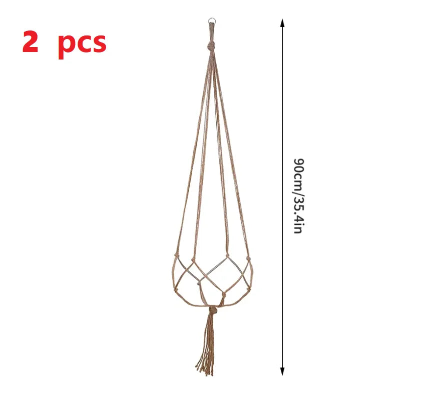 Creative Woven Garden Flowerpot Net Cotton Hemp Rope