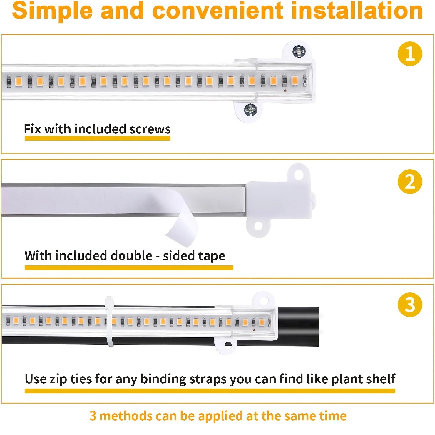 8.6" Full Spectrum LED Grow Strips (3500K)