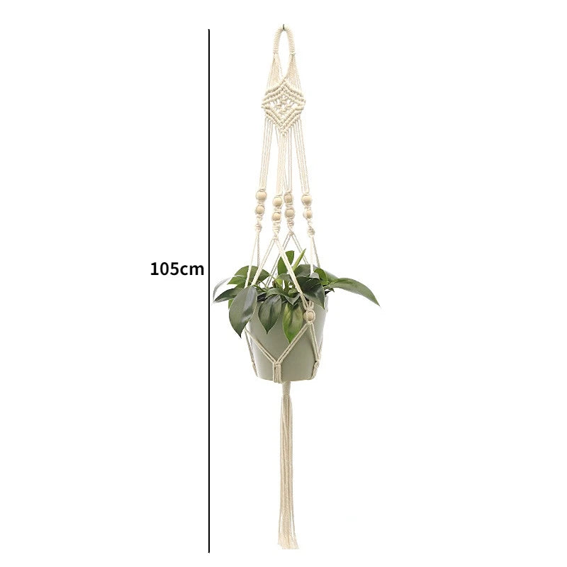Handmade Macrame Plant Hanger Basket Flower Pot Balcony