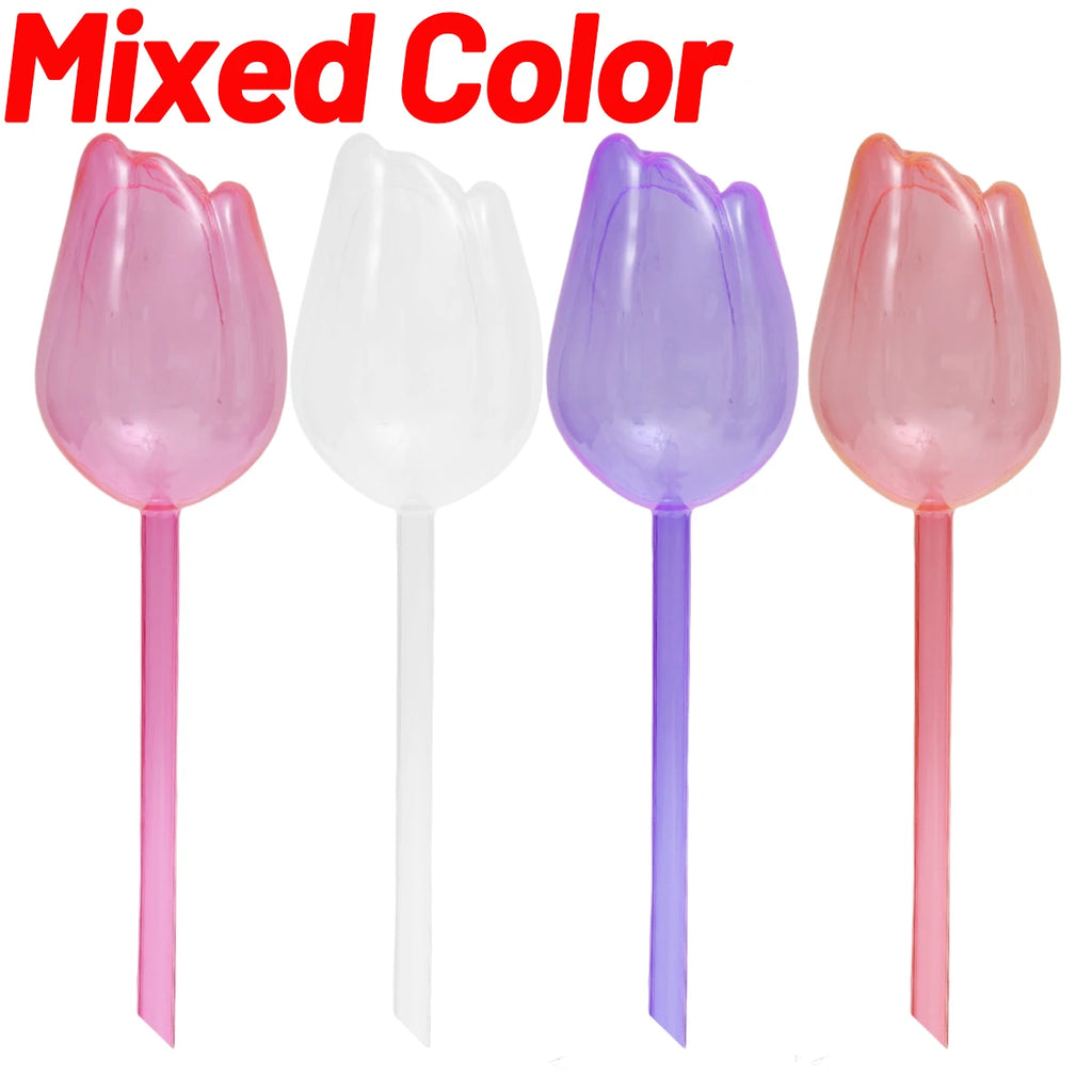 Plastic Tulip Waterer Plant Watering Globes Automatic Drip