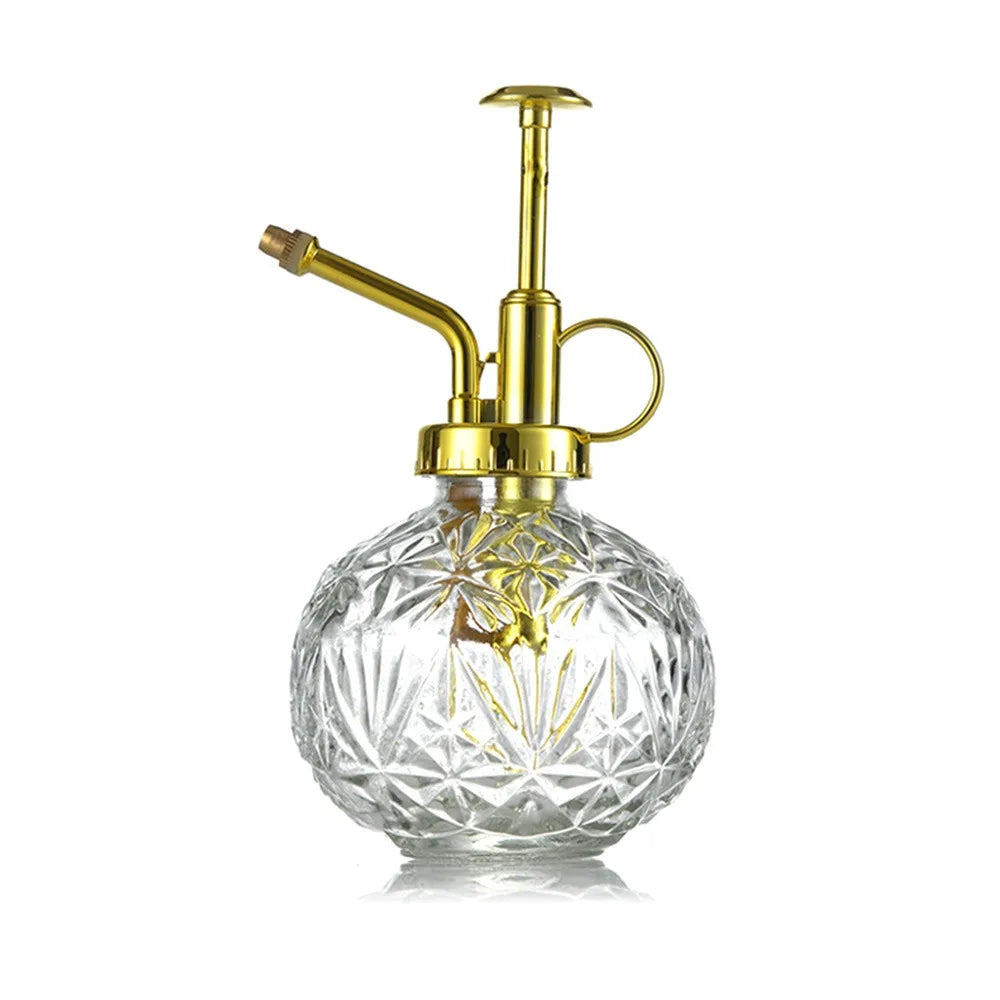 240ML Plant Sprinkler Kettle Embossed Glass Candy Colored