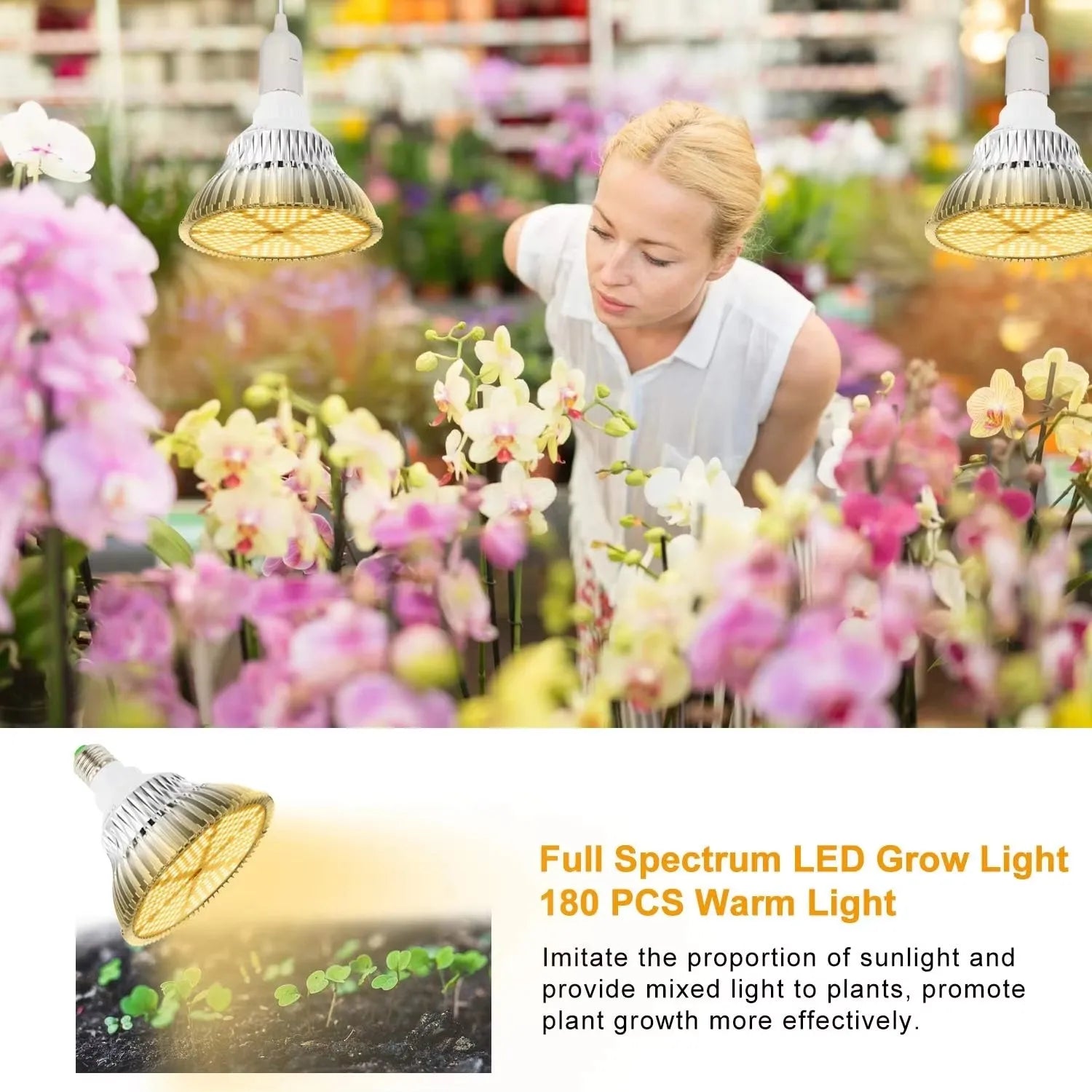 LED Full Spectrum Warm E27 Plant Light