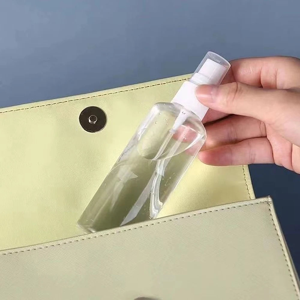 100/60/30/10ml Empty Refillable Bottles Mini Clear Spray Bottles