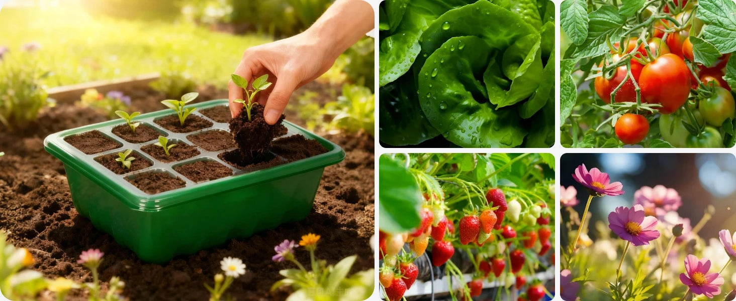 Seed Starter Tray Mini Greenhouse Germination Kit