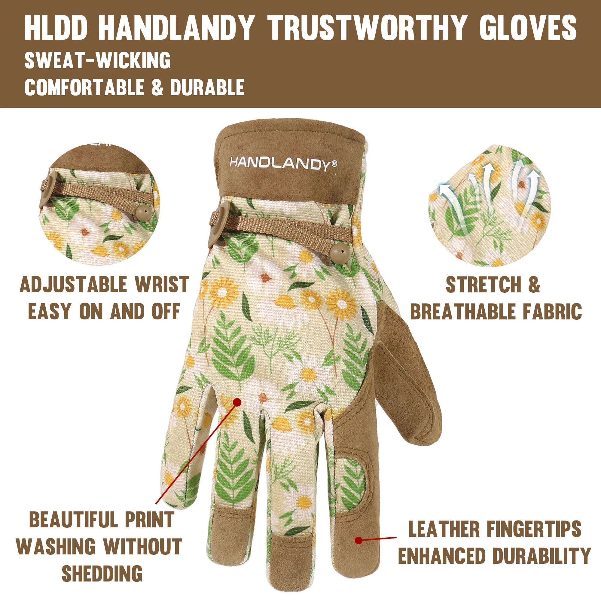 HANDLANDY Gardening Gloves for Women