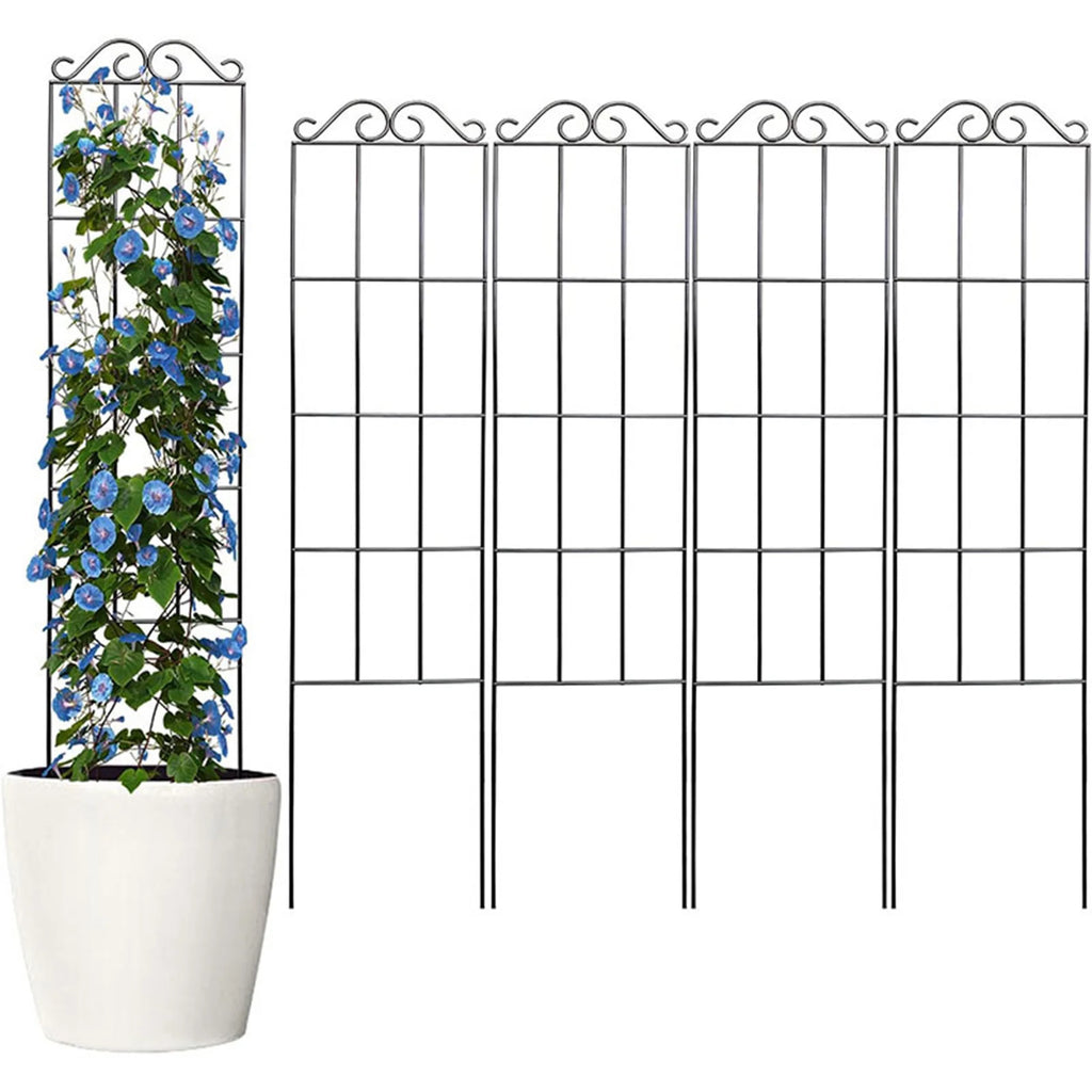 Plants Support Metal Trellis Black Iron Wire Vine