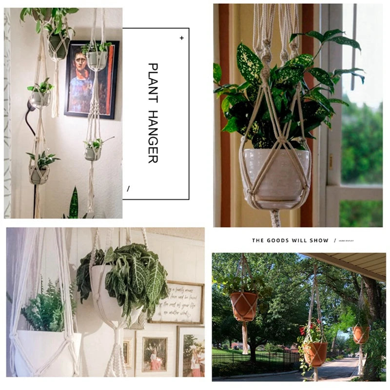 Hanging Plant Handmade Macrame Plant Hanger Flower Pot