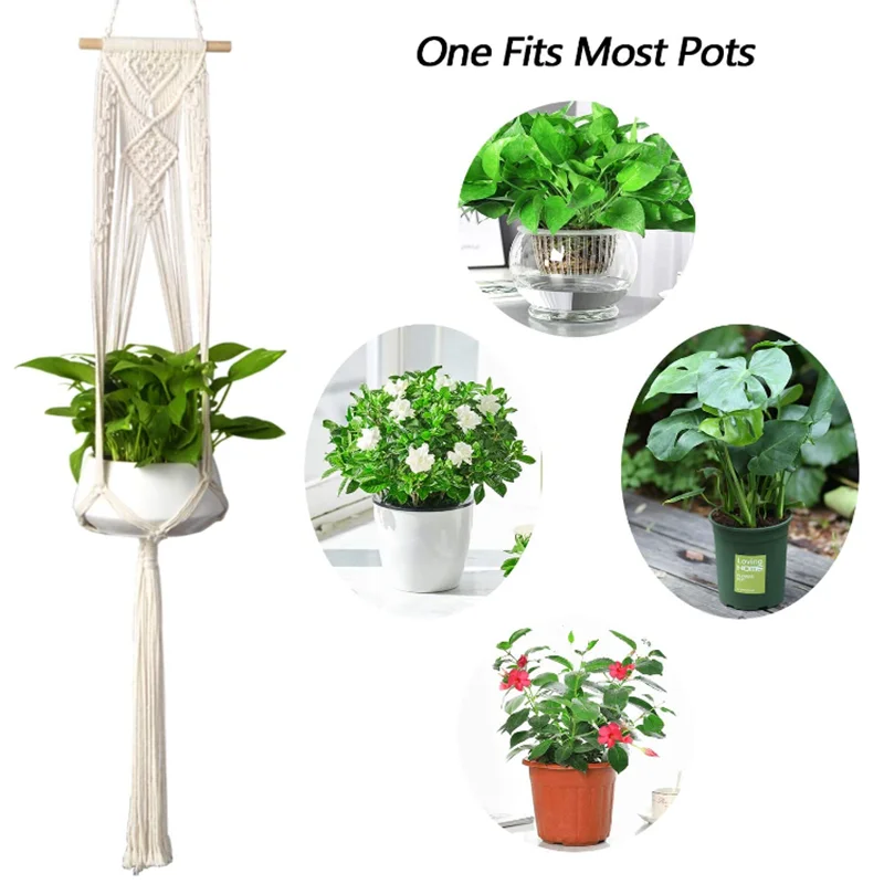 Handmade Macrame Plant Hanger Basket Flower Pot Balcony