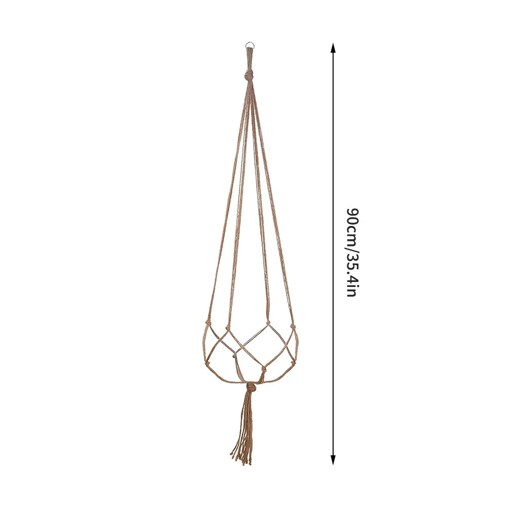 Creative Woven Garden Flowerpot Net Cotton Hemp Rope