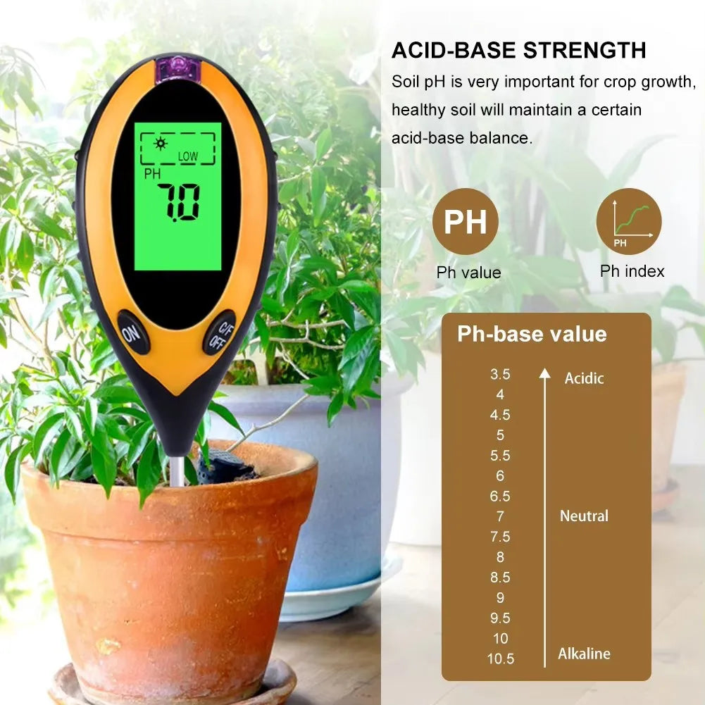 3-in-1 Soil PH Meter PH Light Moisture Acidity