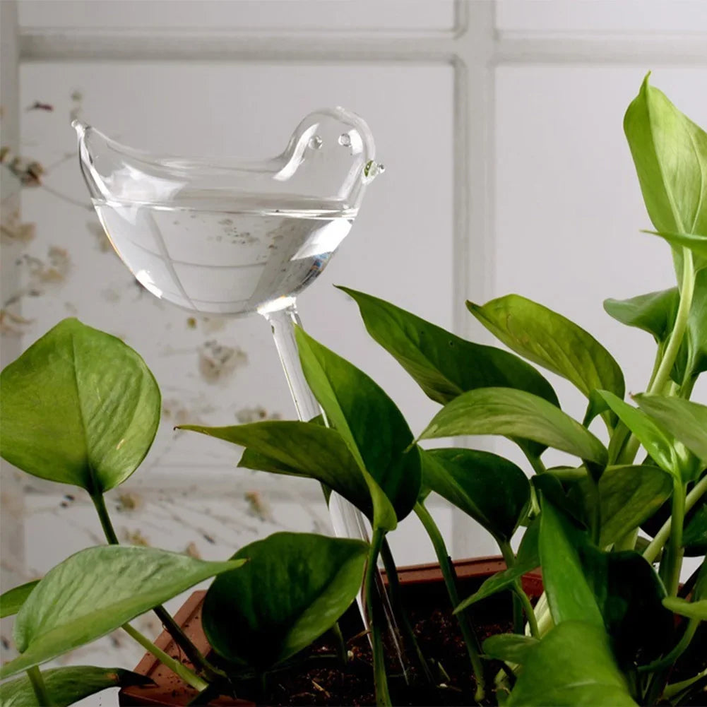 PVC Transparent Plants Watering Bulbs Bird Shape Automatic