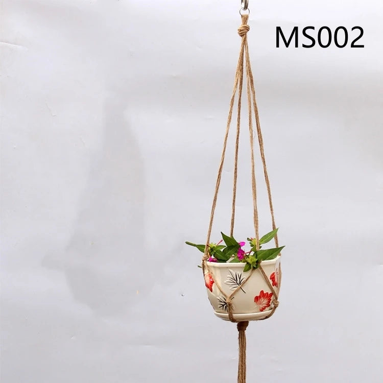 Flower Pot Hemp Rope Hanging Net Straw Macrame