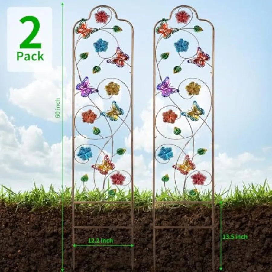 Metal Garden Trellis Arched Fence Trellises For Climbing