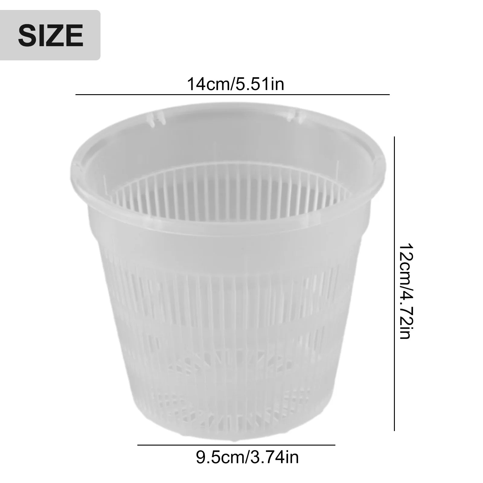 Clear Nursery Pots Garden Planting Pot Orchid
