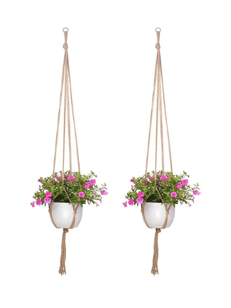 Creative Woven Garden Flowerpot Net Cotton Hemp Rope