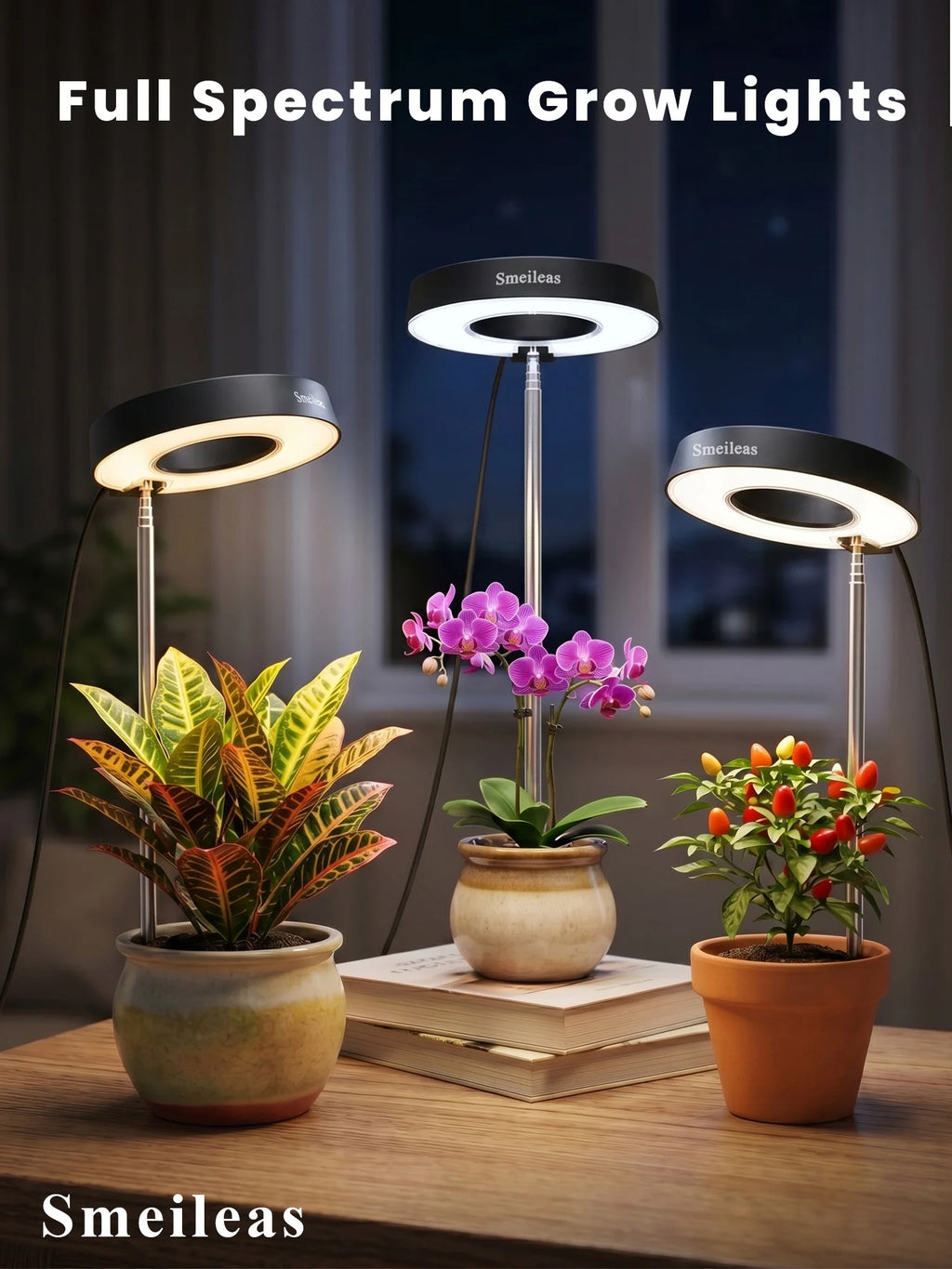 4pcs,All-New Generation Indoor Grow Light Full Spectrum